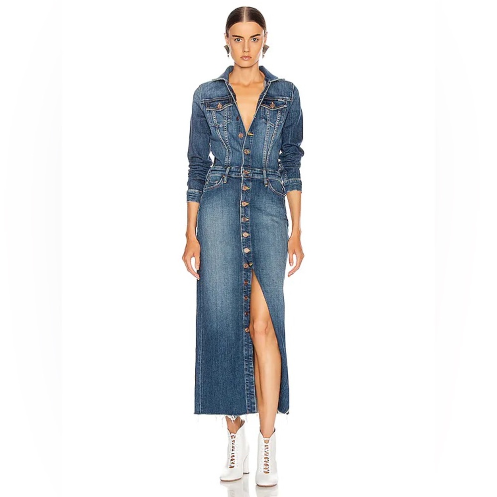 MOTHER DENIM coverup maxi Jean Dress new with tags size LARGE